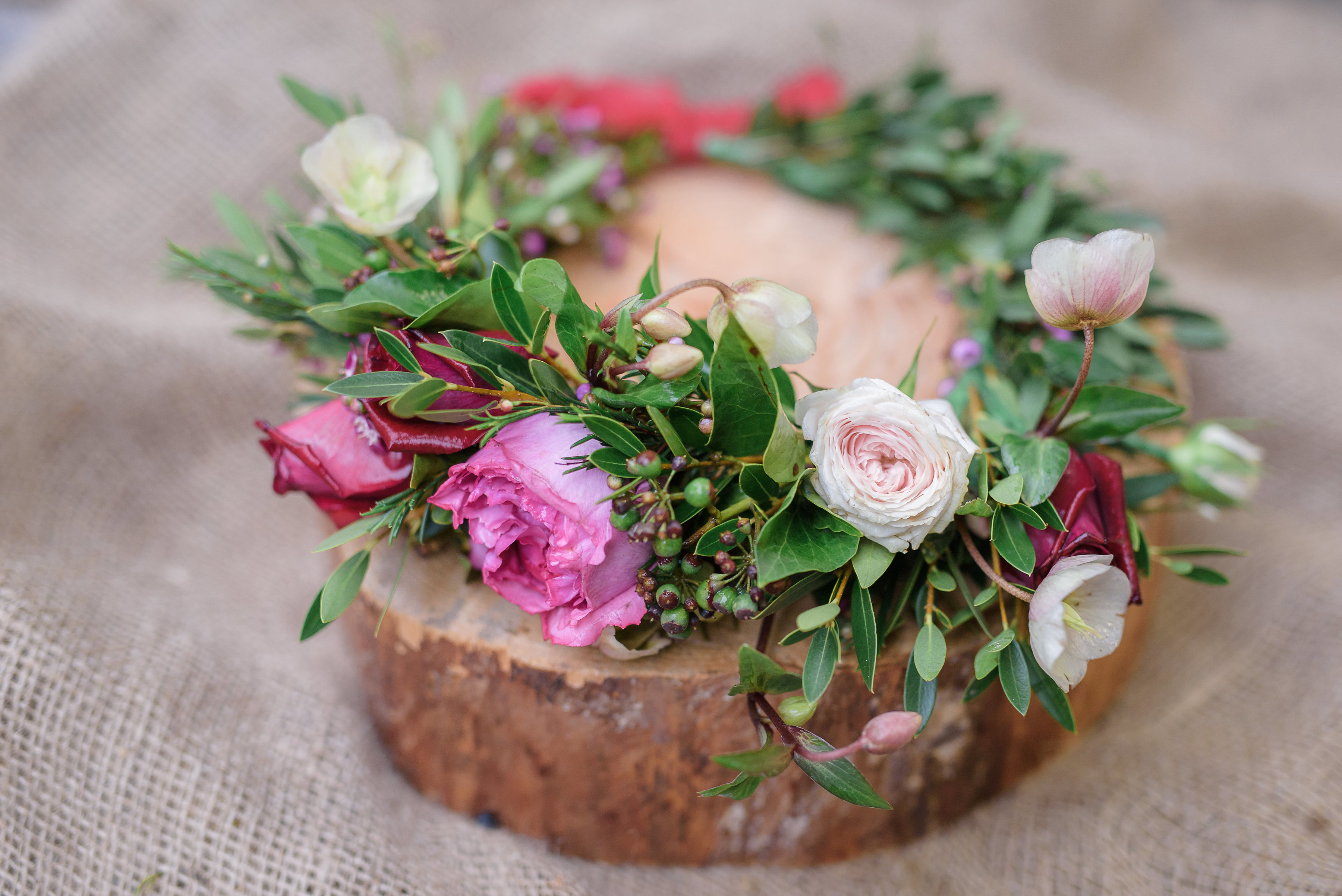 Wedding Bridal Flower crown with roses
